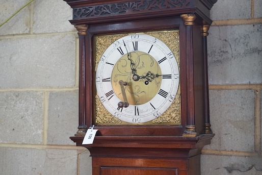 A George III mahogany 8 day longcase clock, marked John Masters, height 196cm